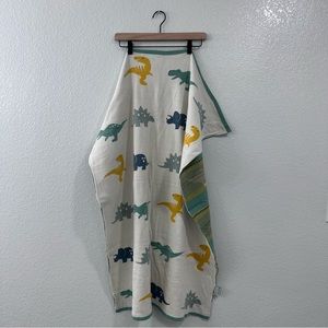 Dinosaur knit blanket